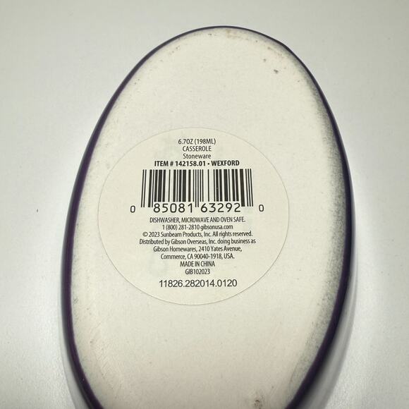 Crock Pot Wexford MINI Purple Stoneware Casserole Dish and Lid 6.7oz - Picture 3 of 6